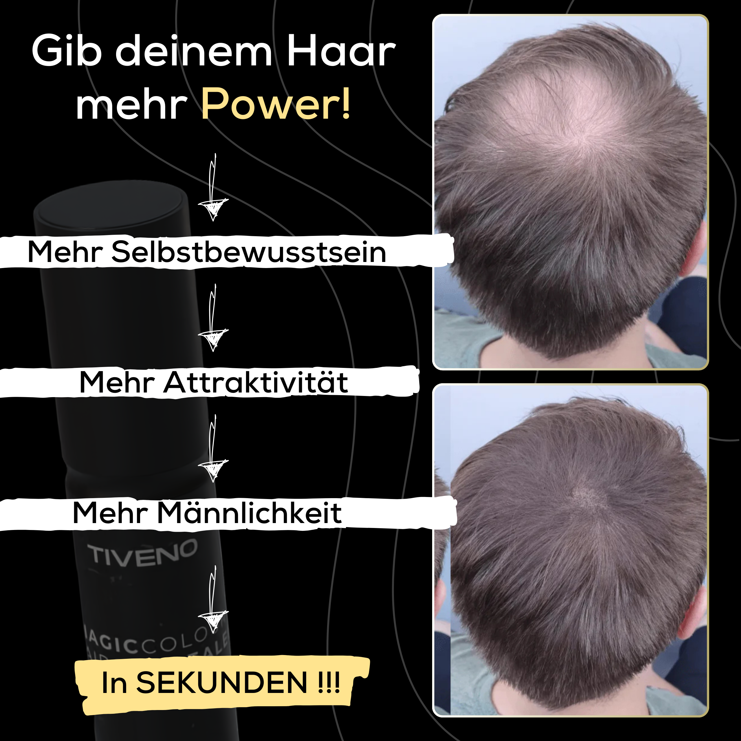 Magiccolour™ - Färbt Kopfhaut unauffällig für dichtes & selbstbewusstes Haar