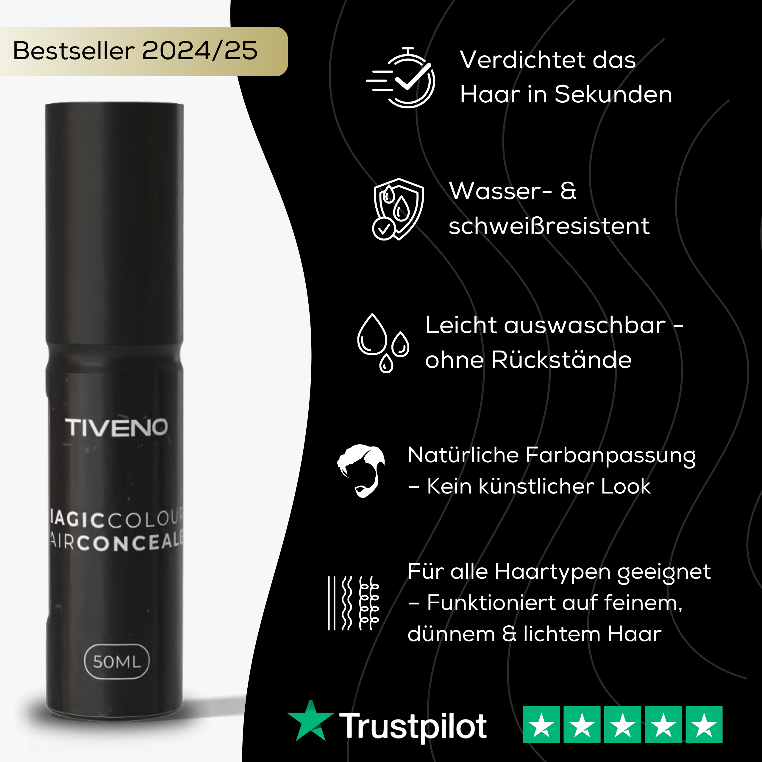 Magiccolour™ - Kaschiert Haarausfall unauffällig & natürlich für 7 Tage