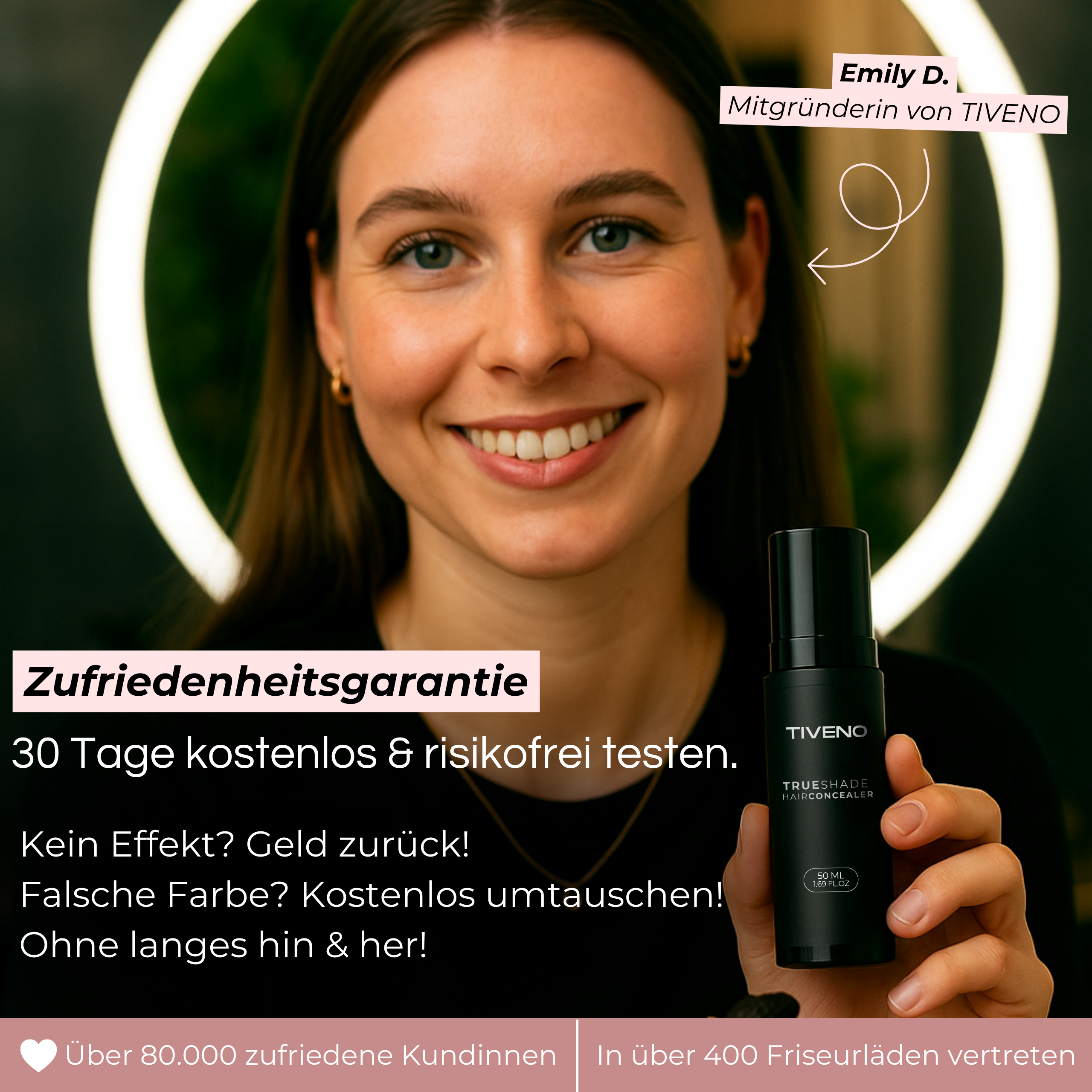 TrueShade™ – Kaschiert lichte Stellen sofort - für 7 Tage natürlich volleres Haar