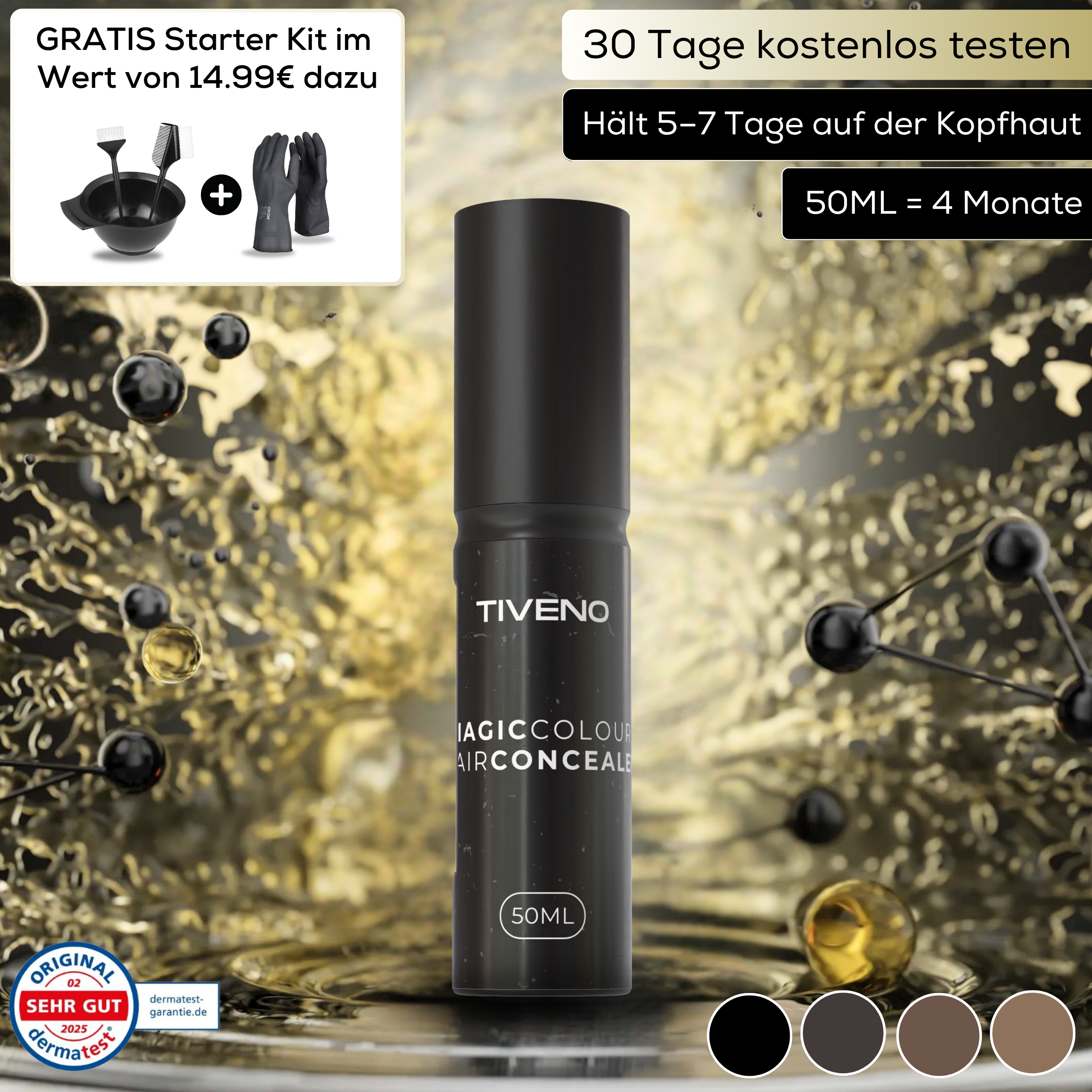 Magiccolour™ - Färbt Kopfhaut unauffällig für dichtes & selbstbewusstes Haar