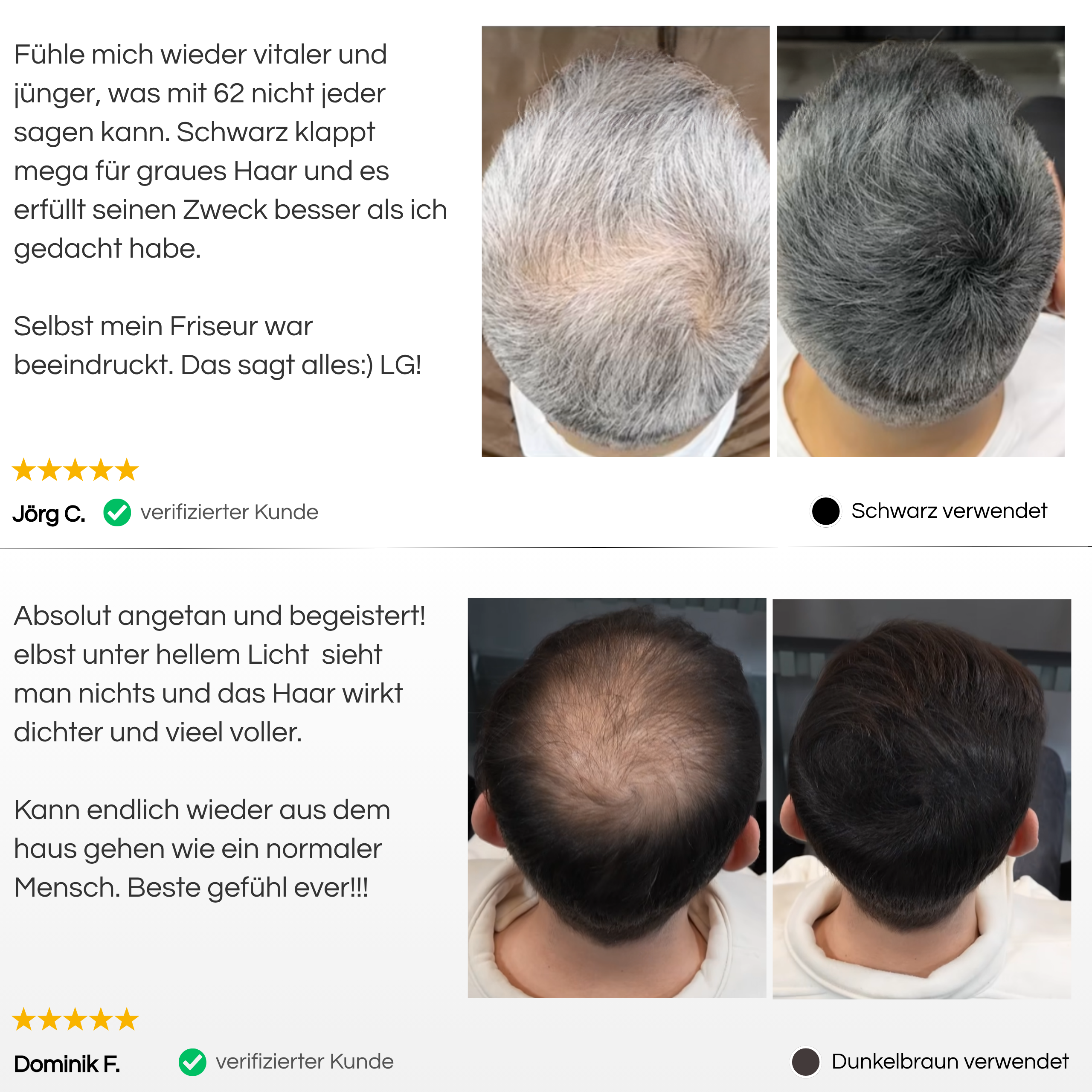 TrueShade™ - Kaschiert Haarausfall für 7 Tage am Stück. Natürlich & unsichtbar.