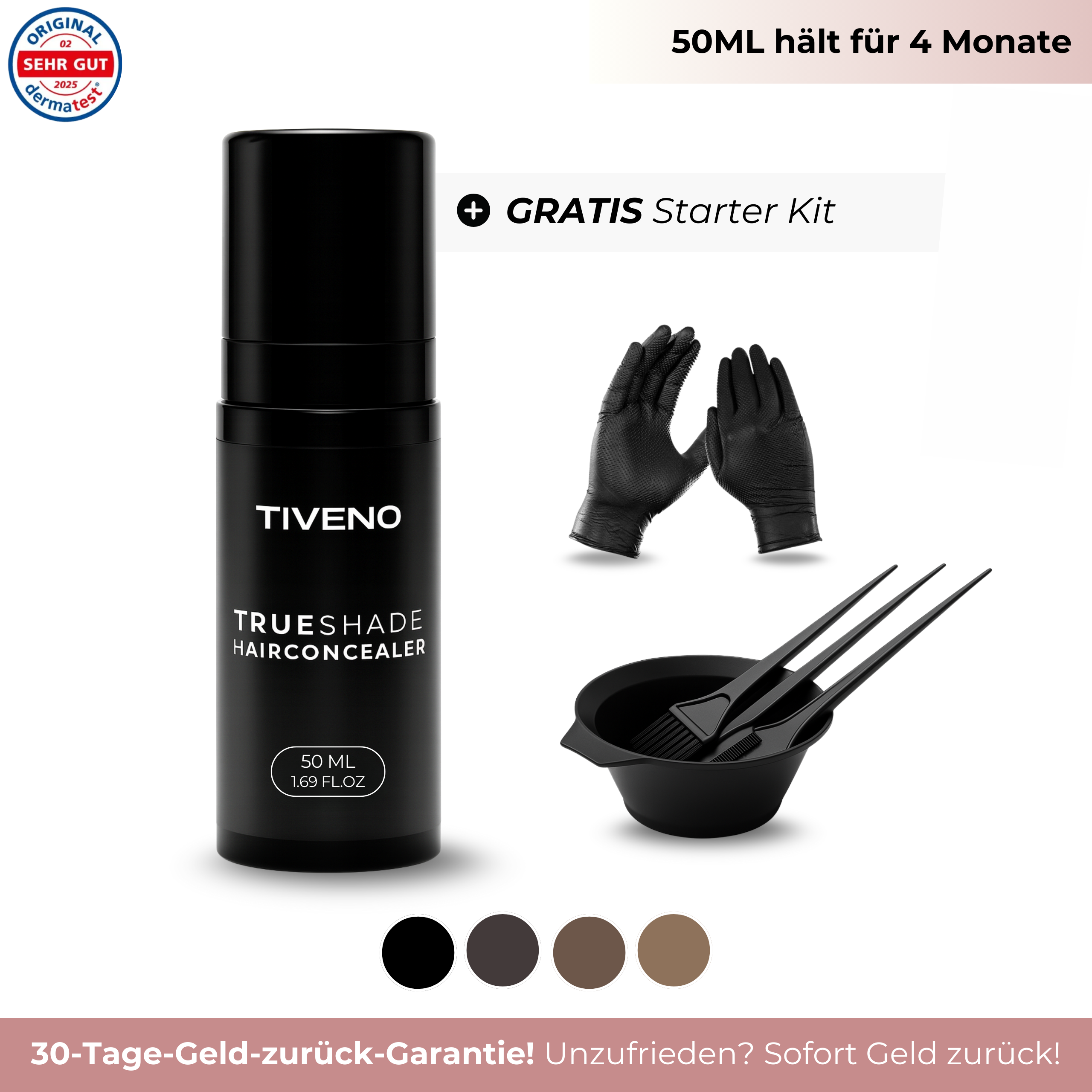 TrueShade™ – Kaschiert lichte Stellen sofort - für 7 Tage natürlich volleres Haar